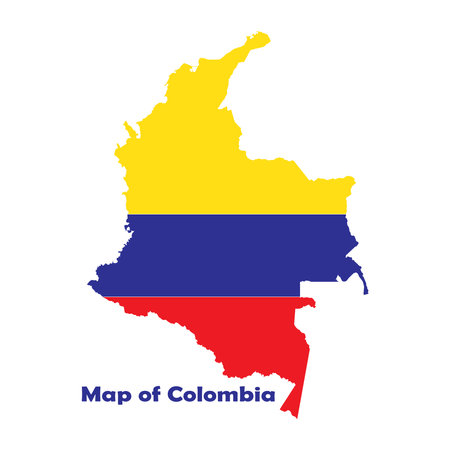 Colombia map icon vector illustration symbol designのイラスト素材