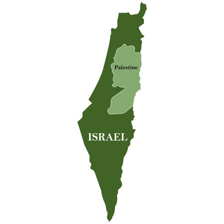 Israel map icon vector illustration symbol designのイラスト素材