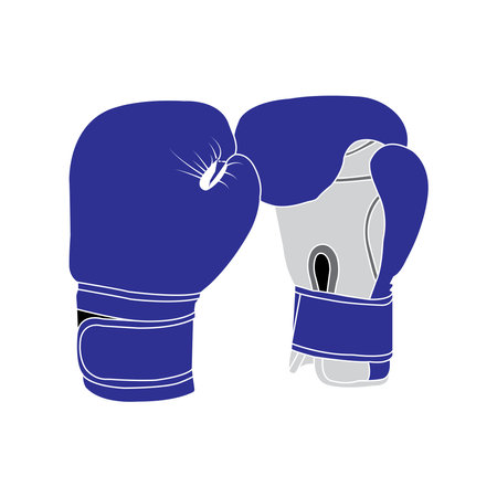 Boxing gloves icon vector illustration logo designのイラスト素材