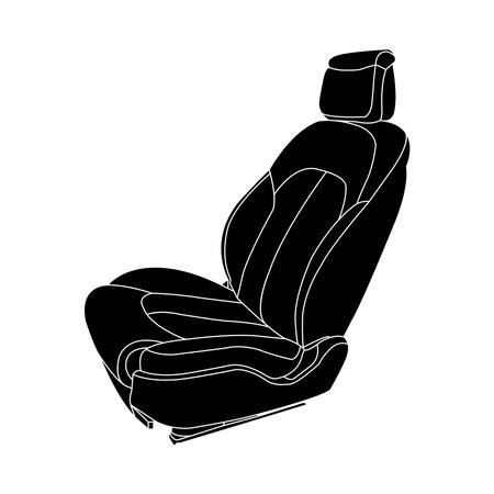 Car seat icon vector illustration symbol designのイラスト素材