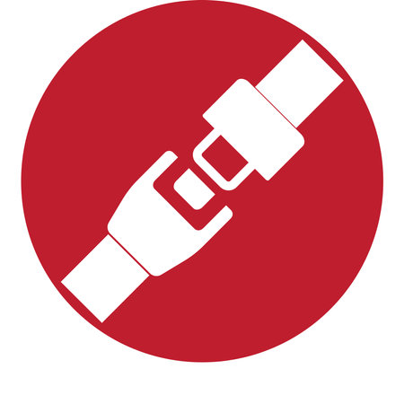 Seat belt icon vector illustration symbol designのイラスト素材