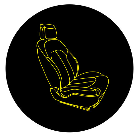Car seat icon vector illustration symbol designのイラスト素材