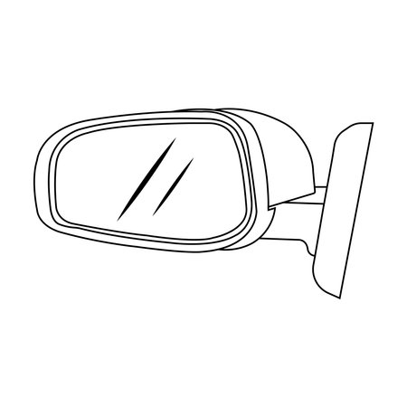 Car mirror icon vector illustration symbol designのイラスト素材