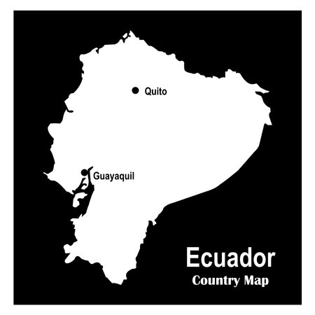 Ecuador map icon vector illustration symbol designのイラスト素材