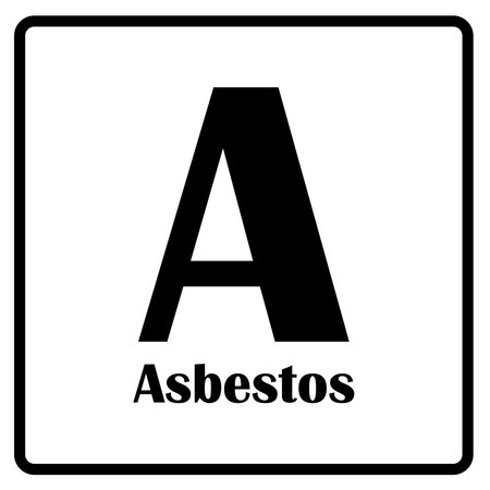 Asbestos element icon vector illustration symbol designのイラスト素材