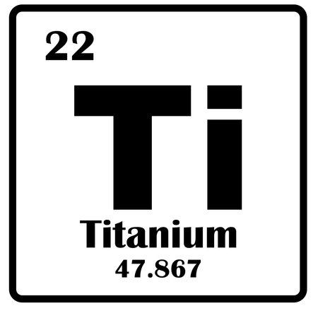 Titanium Element icon vector illustration symbol designのイラスト素材