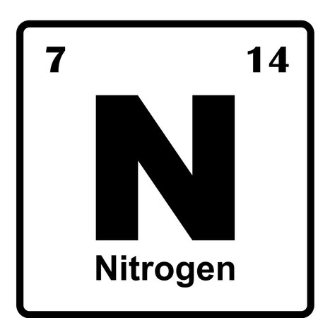 Periodical Nitrogen element icon vector illustration symbol designのイラスト素材