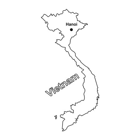 Vietnam map icon vector illustration symbol designのイラスト素材