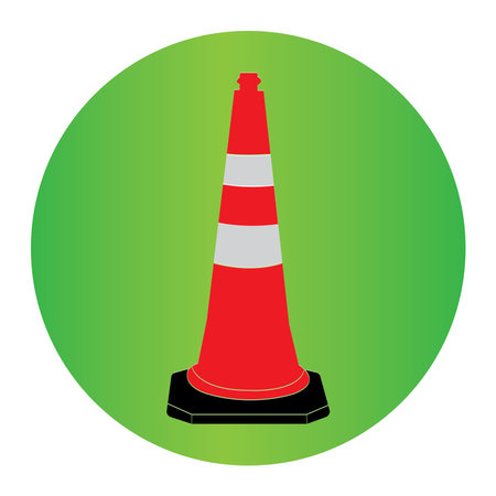 Traffic cone icon vector illustration symbol designのイラスト素材