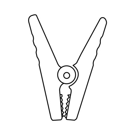 Car Battery power jumper cable icon vector illustration simple designのイラスト素材