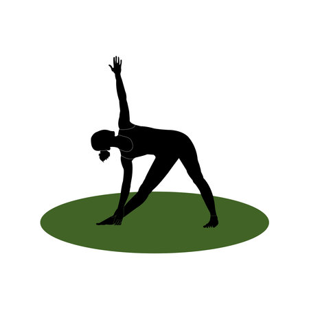 Yoga icon or logo isolated sign symbol vector illustration - Black style vector icon collectionのイラスト素材