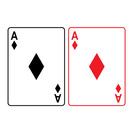 Playing cards icon vector illustration flat design.