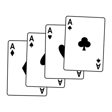 Playing cards icon vector illustration flat design.のイラスト素材