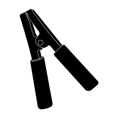 Car Battery power jumper cable icon vector illustration simple designのイラスト素材