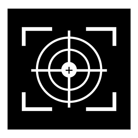 Gun target icon vector illustration template designのイラスト素材