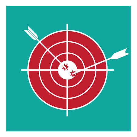 Target icon vector illustration symbol designのイラスト素材