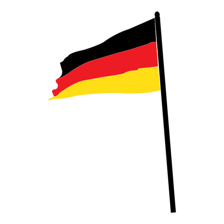 German flag icon vector illustration symbol designのイラスト素材