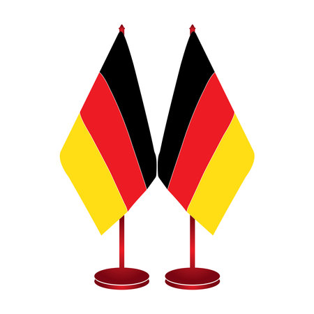 German flag icon vector illustration symbol designのイラスト素材