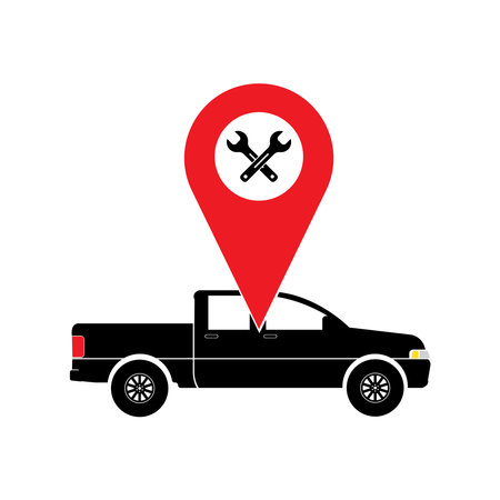 Car repair center icon vector illustration symbol designのイラスト素材