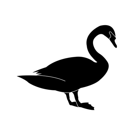Swan icon vector illustration symbol designのイラスト素材