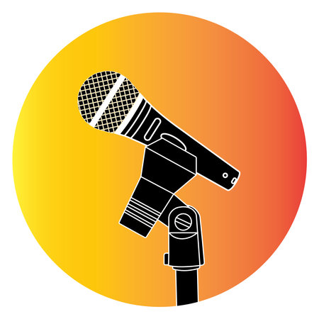 Microphone icon vector illustration symbol designのイラスト素材