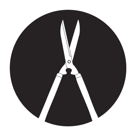 Grass clipper icon vector illustration designのイラスト素材
