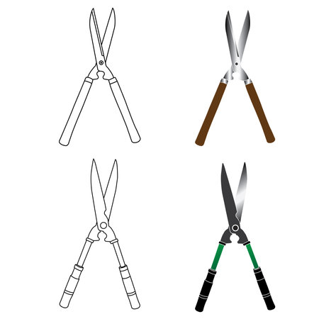 Grass clipper icon vector illustration designのイラスト素材