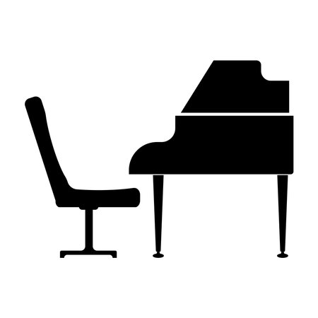 Piano icon vector illustration symbol desigmのイラスト素材