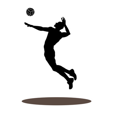 Volley ball player icon vector illustration designのイラスト素材