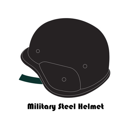 Military steel helmet icon vector illustration designのイラスト素材