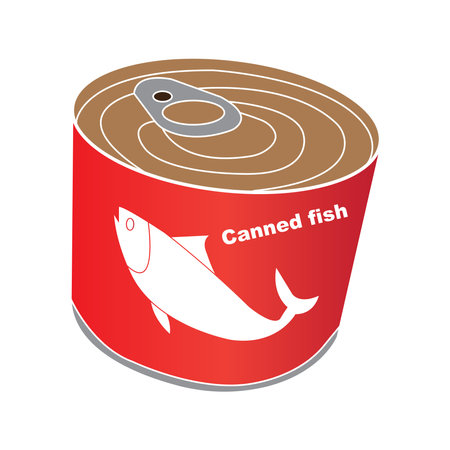 Sardines, canned fish icon vector illustration symbol designのイラスト素材