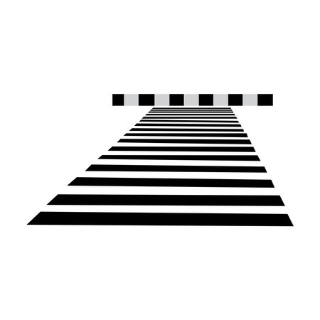 Crosswalk icon vector illustration symbol designのイラスト素材