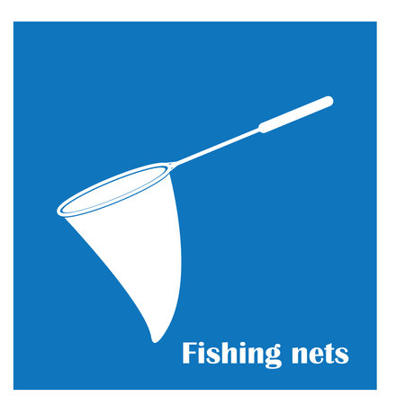 Fishing net icon vector illustration template designのイラスト素材