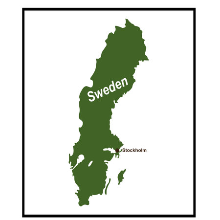 Sweden map icon vector illustration design