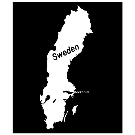 Sweden map icon vector illustration designのイラスト素材