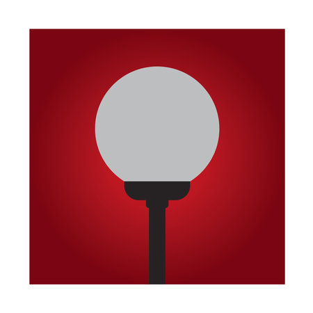 Garden lamp logo vector illustration designのイラスト素材