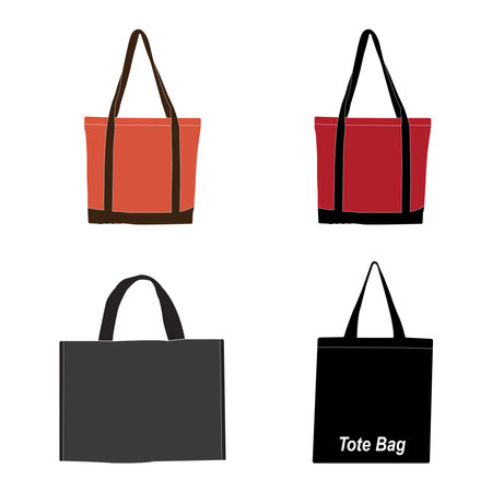 Tote bag icon vector illustration symbol designのイラスト素材