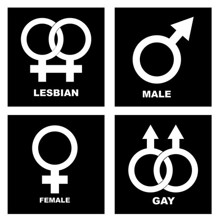 Gender icon or symbol, vector illustration logo templateのイラスト素材