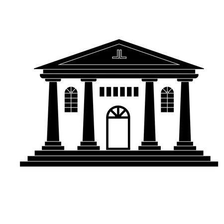 Museum icon vector illustration designのイラスト素材