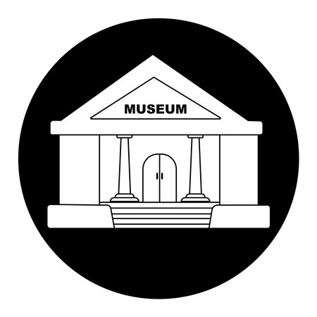 Museum icon vector illustration designのイラスト素材