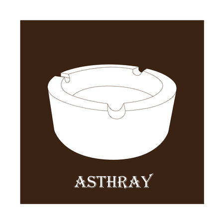 Cigarette Asthray icon vector illustration symbol designのイラスト素材