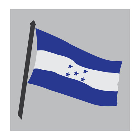 Honduras flag icon vector illustration designのイラスト素材