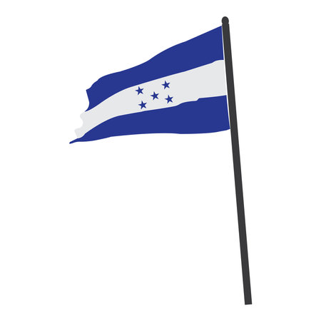Honduras flag icon vector illustration designのイラスト素材