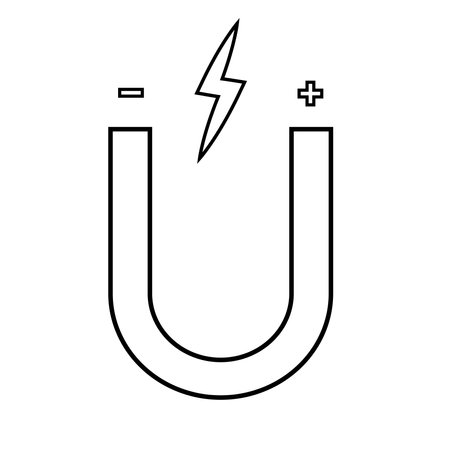 Magnet icon vector illustration designのイラスト素材