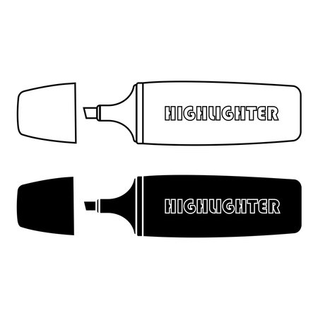 Highlighter icon vector illustration designのイラスト素材