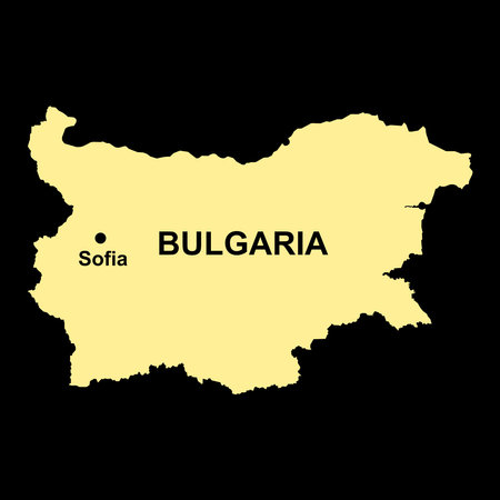 Bulgaria map icon vector illustration simple designのイラスト素材