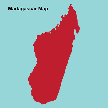 Madagascar map icon vector illustration simple designのイラスト素材
