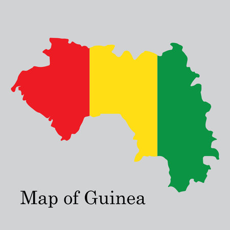 Map of Guinea vector illustration symbol designのイラスト素材