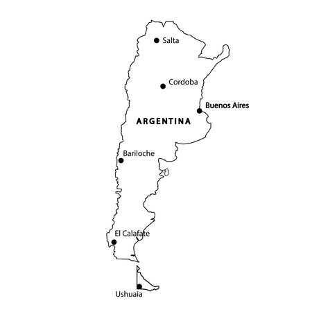Argentina country map vector illustration symbol designのイラスト素材