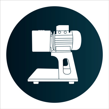 Coconut grater machine icon vector illustration symbol designのイラスト素材